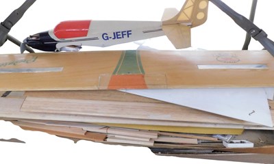 Lot 579 - Various model plane parts, wings, etc. (a...