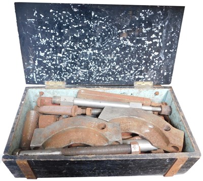 Lot 617 - A pipe bender in wooden case.