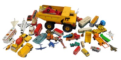 Lot 637 - Playworn diecast, including a Captain Scarlet...