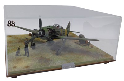 Lot 537 - A 1:24 scale cased diorama of a Luftwaffe...