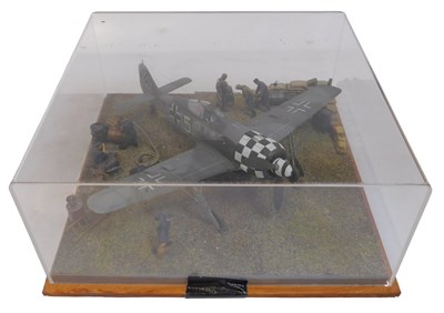 Lot 660 - A 1:32 scale cased diorama of a Luftwaffe...