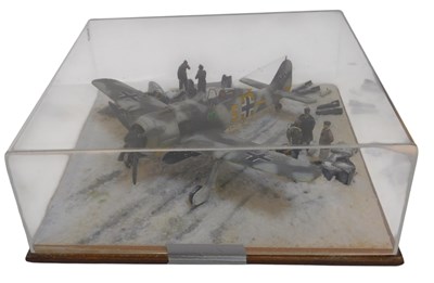 Lot 662 - A 1:32 scale cased dioroma of an FW190 "Winter"...