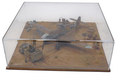 Lot 663 - A 1:32 scale cased diorama of a Messerschmitt...