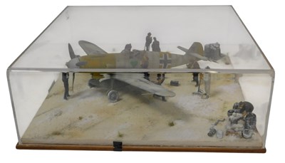Lot 666 - A 1:32 scale diorama of a Messerschmitt BF109G...