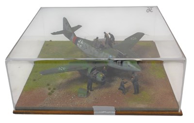 Lot 669 - A 1:32 scale diorama of a Messerschmitt...