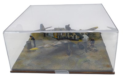 Lot 531 - A 1:24 scale cased diorama of a Messerschmitt...