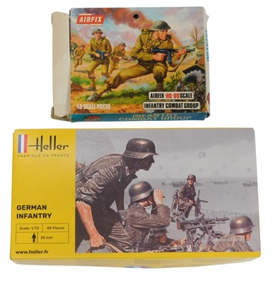 Lot 856 - Airfix and Heller Airfix Infantry Combat Group...