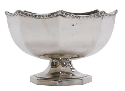 Lot 203 - An Elizabeth II silver octagonal footed...