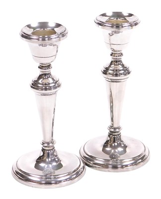 Lot 205 - A pair of Elizabeth II silver loaded...