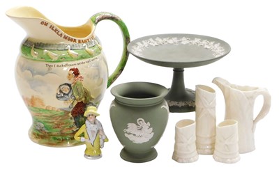 Lot 34 - A Crown Devon pottery On Ilkla Moor Baht'at...