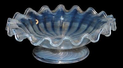Lot 61 - A late 19thC Stevens & Williams vaseline glass...