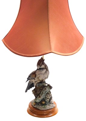 Lot 39 - A Capodimonte Florence table lamp, circa 1884,...