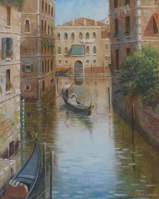 Lot 293 - Martin Spencer Coleman (b.1952). Venice Canal,...