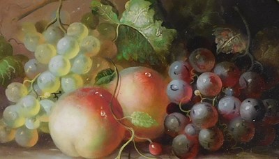 Lot 300 - 20thC School. Fruit still life study, oil on...