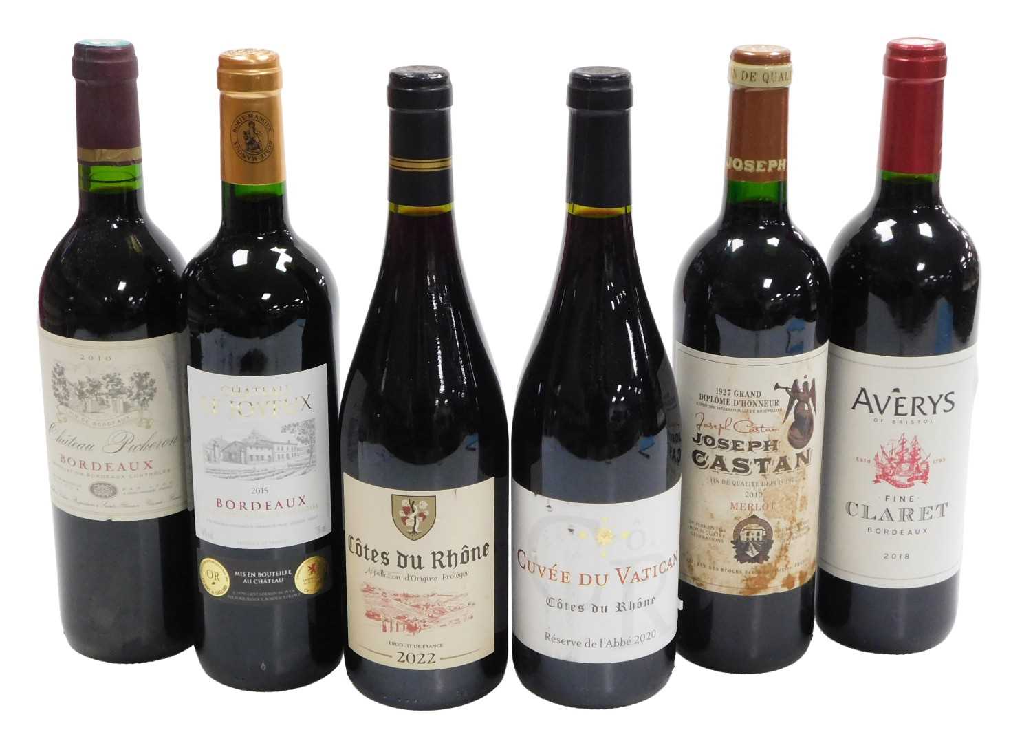Lot 68 - A bottle of Averys Fine Claret Bordeaux 2018,...