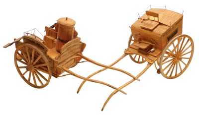 Lot 89 - A matchstick model of a milk float, Express...