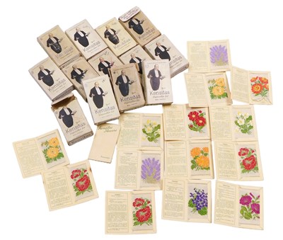 Lot 86 - Cartophily. Cigarette cards, Kensitas silk...