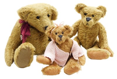 Lot 189 - Three Veronika Noble Bear's, one bearing a tag...