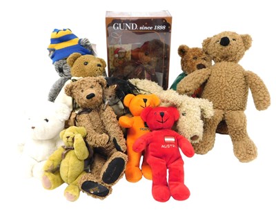 Lot 191 - Four Gund bears, including a 1999 Collector's...