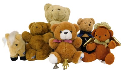 Lot 193 - Five Chad Valley Teddy bears, including one...