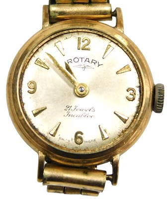 Lot 312 - A Rotary lady's 9ct gold cased wristwatch,...