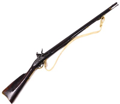 Lot 176 - An 1800 Brown Bess flintlock musket, with GR...