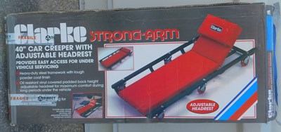 Lot 22 - A Clarke Strong-Arm 40" car creeper with...