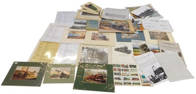 Lot 81 - Ephemera relating to railways and other...