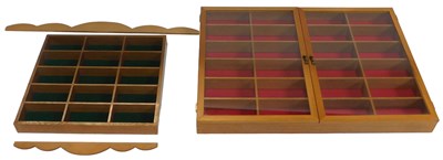 Lot 85 - Two display cabinets for models.