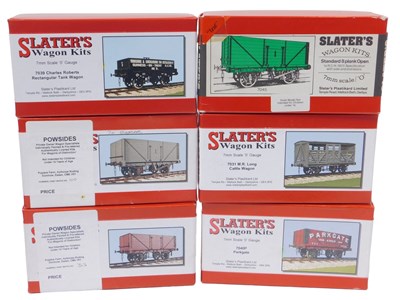 Lot 488 - Six Slater's wagon kits, boxed.