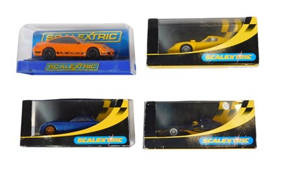 Lot 743 - Four Scalextric racing cars, comprising C2449...