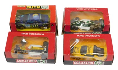 Lot 744 - Three Scalextric racing cars, comprising March,...