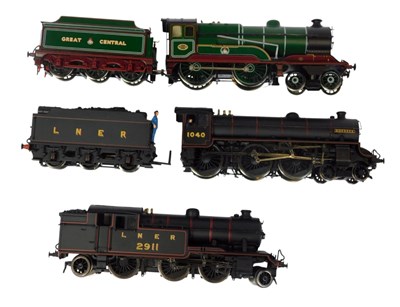 Lot 750 - Three OO gauge locomotives and two tenders.
