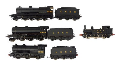 Lot 753 - Four OO gauge locomotives and three tenders.