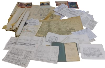 Lot 877 - Assorted ephemera, including track plans,...