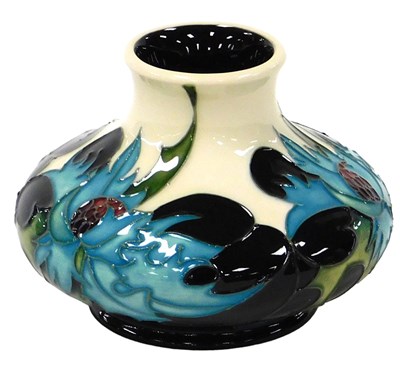 Lot 181 - A Moorcroft pottery Sea Holly pattern...