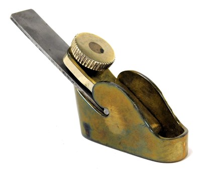 Lot 230 - A brass cased violin maker's plane, 4.5cm wide.
