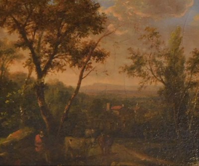 Lot 24 - C O Bowby(?) (19thC). Pastoral landscape with...