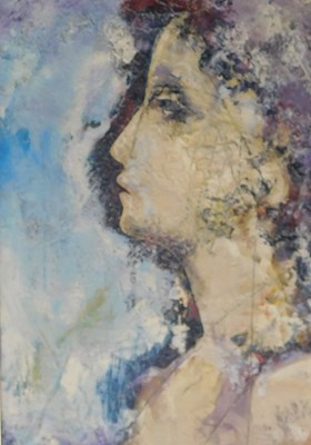 Lot 54 - Derek Menary (b.1943). Bathsheba, acrylic and...