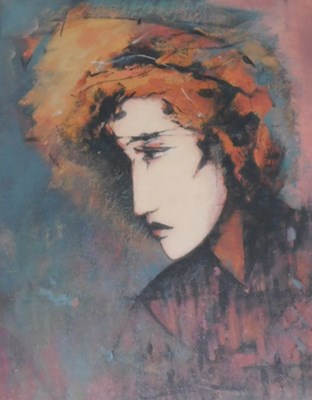 Lot 63 - Derek Menary (b.1943). Head and shoulders...