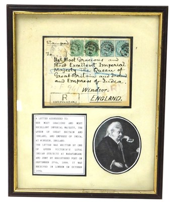 Lot 236 - Philately. A partial envelope bearing four...