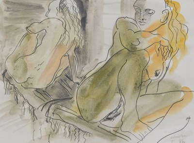 Lot 66 - Edward Piper (1938-1990). Two nudes,...