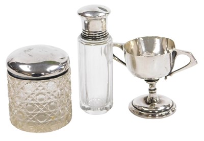 Lot 215 - A George V silver twin handled trophy, London...