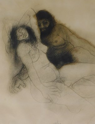 Lot 71 - Douglas Owen Portway (1922-1993). Two figures,...