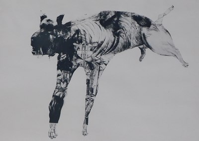 Lot 73 - Jack Crabtree (b.1938). Dog, lithographic...