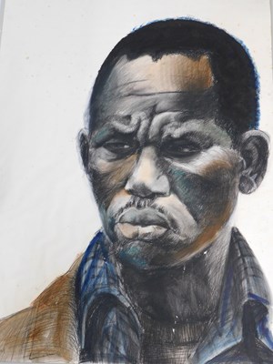 Lot 79 - John Cleal (1929-2017). Study of a man,...