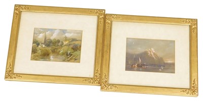 Lot 426 - Continental School (19thC). Coastal seascape...