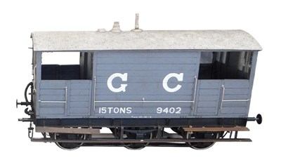 Lot 498 - A scratch-built 5 " GCR brake van, 9402, 15...