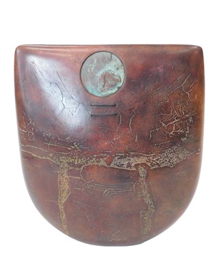 Lot 201 - Peter Hayes (b.1946). A Raku Studio pottery...