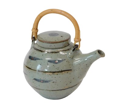 Lot 207 - David Leech (1911-2005). A lidded teapot, with...